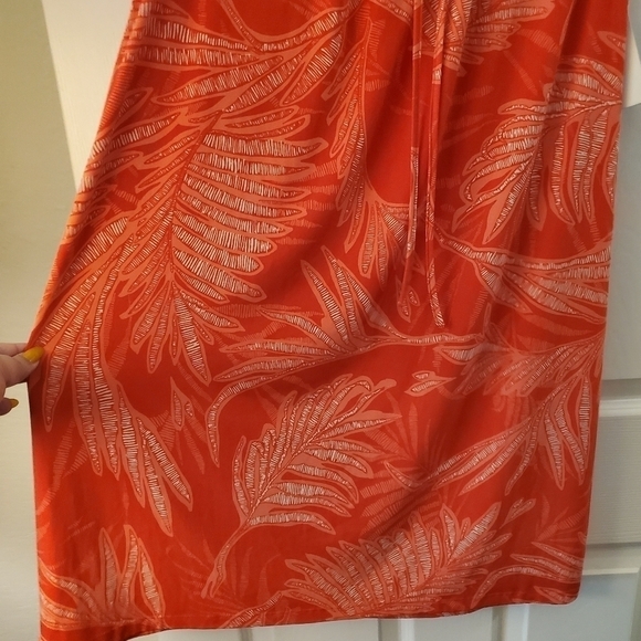 Sabrina Blue Dress Orange Sleeveless Sz 0X - Picture 4 of 5